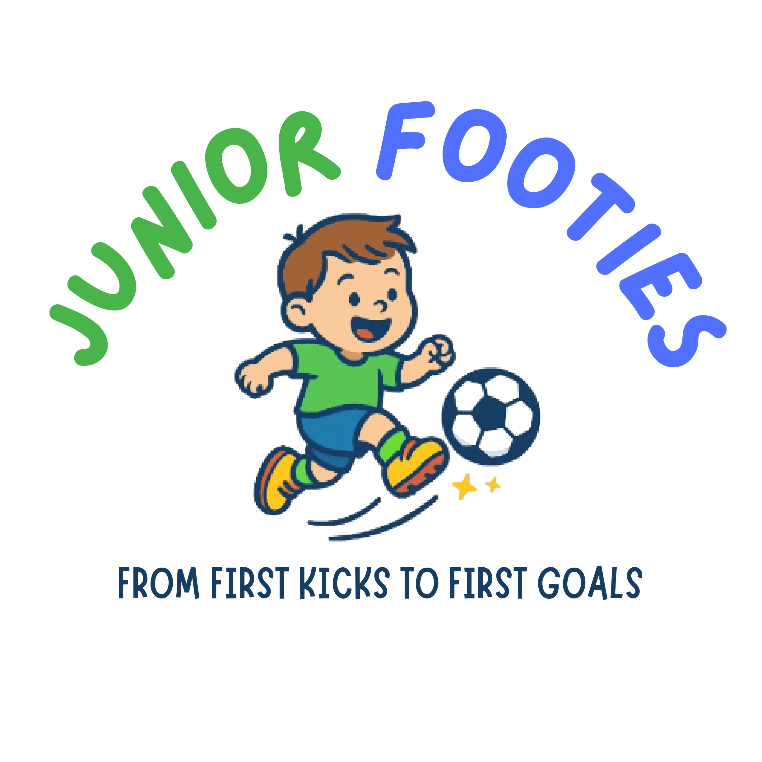 Junior Footies logo — kids footwear brand, a Mums Unite brand collaboration partner in Klang Valley